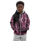 Breast Cancer Awareness Pink Ribbon Afro Kid Hoodie Dashiki Style - African Pride