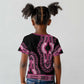 Breast Cancer Awareness Pink Ribbon Afro Kid T shirt Dashiki Style - African Pride