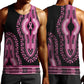 Breast Cancer Awareness Pink Ribbon Afro Men Tank Top Dashiki Style - African Pride
