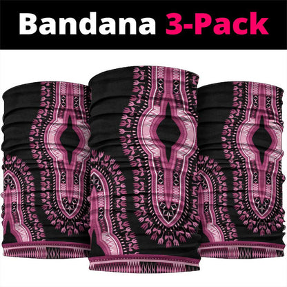 Breast Cancer Awareness Pink Ribbon Afro Neck Gaiter Dashiki Style - African Pride