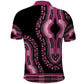 Breast Cancer Awareness Pink Ribbon Afro Polo Shirt Dashiki Style - African Pride