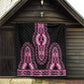 Breast Cancer Awareness Pink Ribbon Afro Quilt Dashiki Style - African Pride