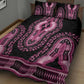 Breast Cancer Awareness Pink Ribbon Afro Quilt Bed Set Dashiki Style - African Pride