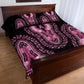 Breast Cancer Awareness Pink Ribbon Afro Quilt Bed Set Dashiki Style - African Pride