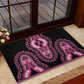 Breast Cancer Awareness Pink Ribbon Afro Rubber Doormat Dashiki Style - African Pride