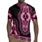 Breast Cancer Awareness Pink Ribbon Afro Rugby Jersey Dashiki Style - African Pride