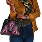 Breast Cancer Awareness Pink Ribbon Afro Shoulder Handbag Dashiki Style - African Pride