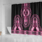 Breast Cancer Awareness Pink Ribbon Afro Shower Curtain Dashiki Style - African Pride