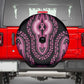 Breast Cancer Awareness Pink Ribbon Afro Spare Tire Cover Dashiki Style - African Pride