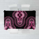 Breast Cancer Awareness Pink Ribbon Afro Tablecloth Dashiki Style - African Pride