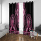 Breast Cancer Awareness Pink Ribbon Afro Window Curtain Dashiki Style - African Pride