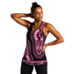 Breast Cancer Awareness Pink Ribbon Afro Women Racerback Tank Dashiki Style - African Pride