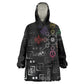 Afro Haiti Vodou Milokan Kid Wearable Blanket Hoodie
