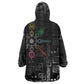 Afro Haiti Vodou Milokan Kid Wearable Blanket Hoodie