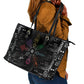 Afro Haiti Vodou Milokan Leather Tote Bag