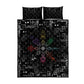 Afro Haiti Vodou Milokan Quilt Bed Set