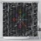 Afro Haiti Vodou Milokan Shower Curtain