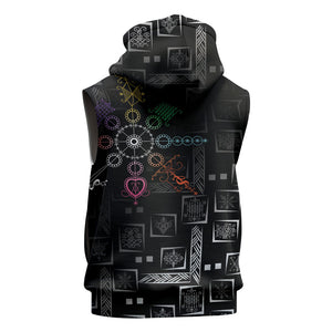 Afro Haiti Vodou Milokan Sleeveless Hoodie