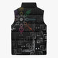 Afro Haiti Vodou Milokan Sleeveless Puffer Jacket