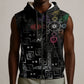 Afro Haiti Vodou Milokan Sleeveless Zip Hoodie