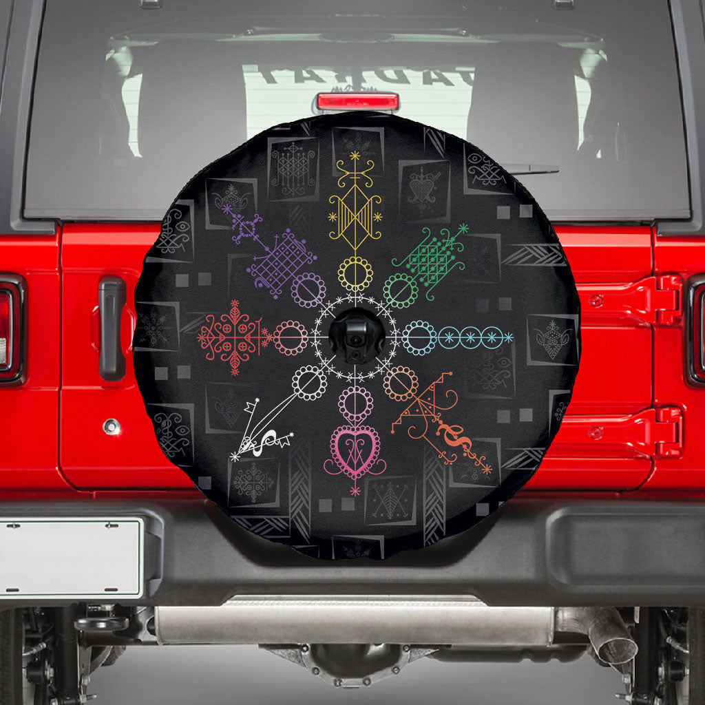 Afro Haiti Vodou Milokan Spare Tire Cover
