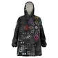 Afro Haiti Vodou Milokan Wearable Blanket Hoodie