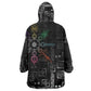 Afro Haiti Vodou Milokan Wearable Blanket Hoodie