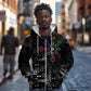 Afro Haiti Vodou Milokan Zip Hoodie