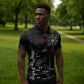 Afro Haiti Vodou Milokan Zipper Polo Shirt