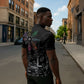 Afro Haiti Vodou Milokan Zipper Polo Shirt
