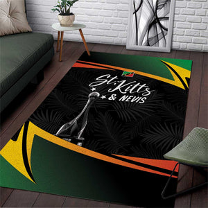 St Kitts and Nevis Cricket Afro Area Rug Go Patriots Go Champions - African Pride