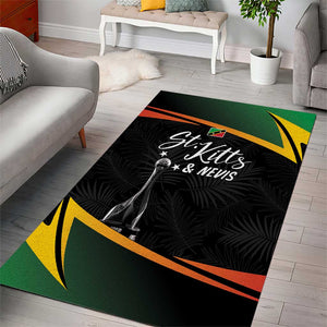St Kitts and Nevis Cricket Afro Area Rug Go Patriots Go Champions - African Pride