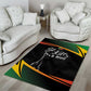 St Kitts and Nevis Cricket Afro Area Rug Go Patriots Go Champions - African Pride