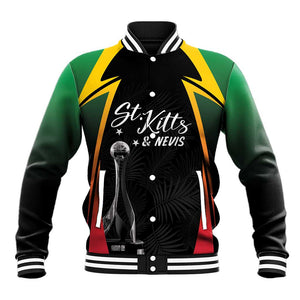 St Kitts and Nevis Cricket Custom Afro Baseball Jacket Go Patriots Go Champions - African Pride