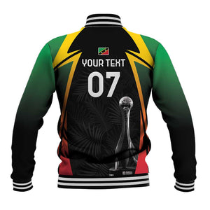 St Kitts and Nevis Cricket Custom Afro Baseball Jacket Go Patriots Go Champions - African Pride
