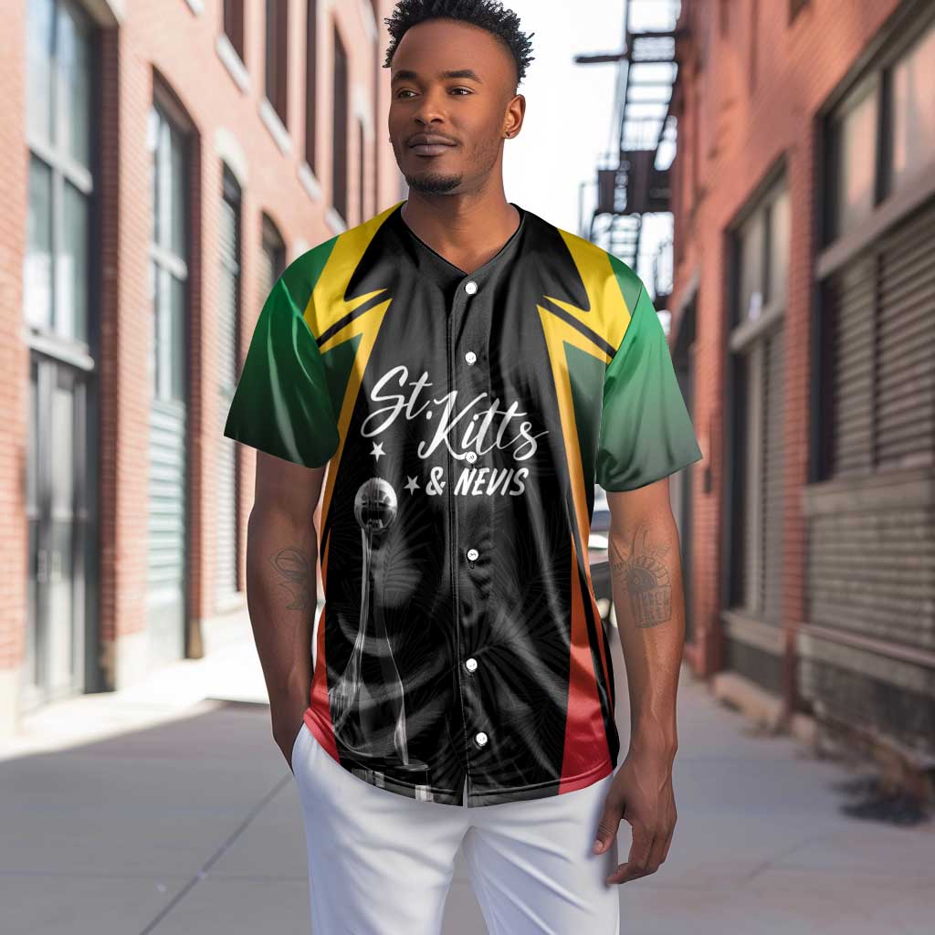 St Kitts and Nevis Cricket Custom Afro Baseball Jersey Go Patriots Go Champions - African Pride