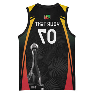 St Kitts and Nevis Cricket Custom Afro Basketball Jersey Go Patriots Go Champions - African Pride