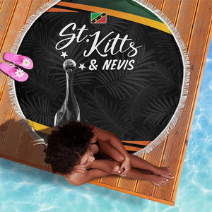 St Kitts and Nevis Cricket Afro Beach Blanket Go Patriots Go Champions - African Pride