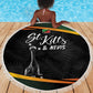 St Kitts and Nevis Cricket Afro Beach Blanket Go Patriots Go Champions - African Pride