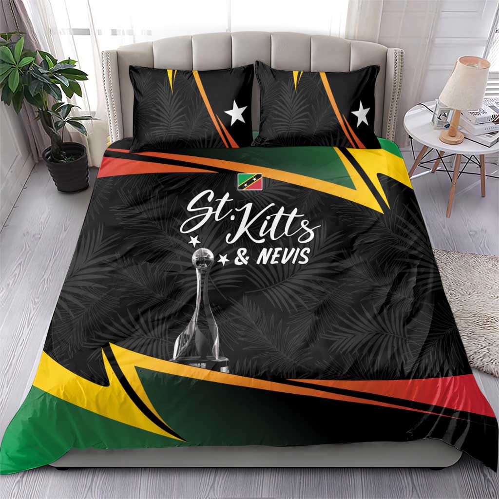 St Kitts and Nevis Cricket Afro Bedding Set Go Patriots Go Champions - African Pride