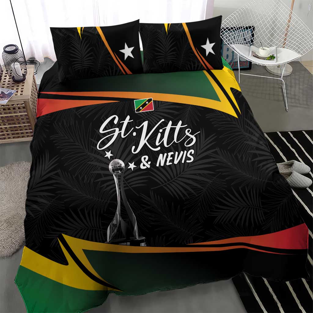 St Kitts and Nevis Cricket Afro Bedding Set Go Patriots Go Champions - African Pride