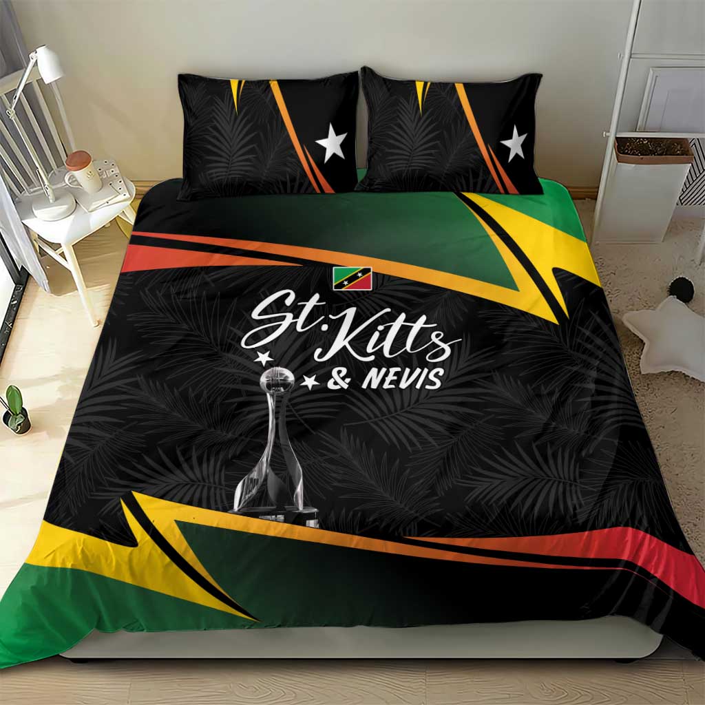 St Kitts and Nevis Cricket Afro Bedding Set Go Patriots Go Champions - African Pride