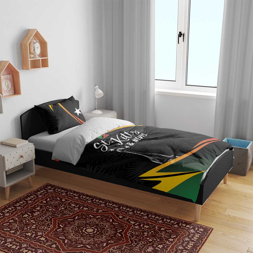 St Kitts and Nevis Cricket Afro Bedding Set Go Patriots Go Champions - African Pride