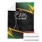 St Kitts and Nevis Cricket Afro Blanket Go Patriots Go Champions - African Pride