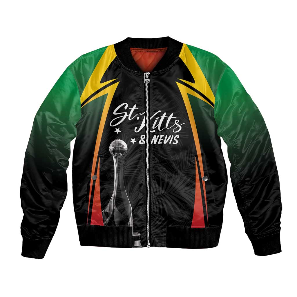 St Kitts and Nevis Cricket Custom Afro Bomber Jacket Go Patriots Go Champions - African Pride