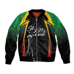 St Kitts and Nevis Cricket Custom Afro Bomber Jacket Go Patriots Go Champions - African Pride