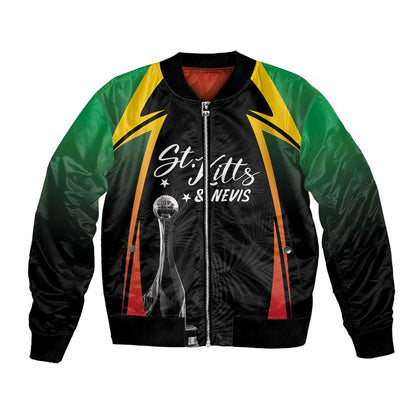 St Kitts and Nevis Cricket Custom Afro Bomber Jacket Go Patriots Go Champions - African Pride