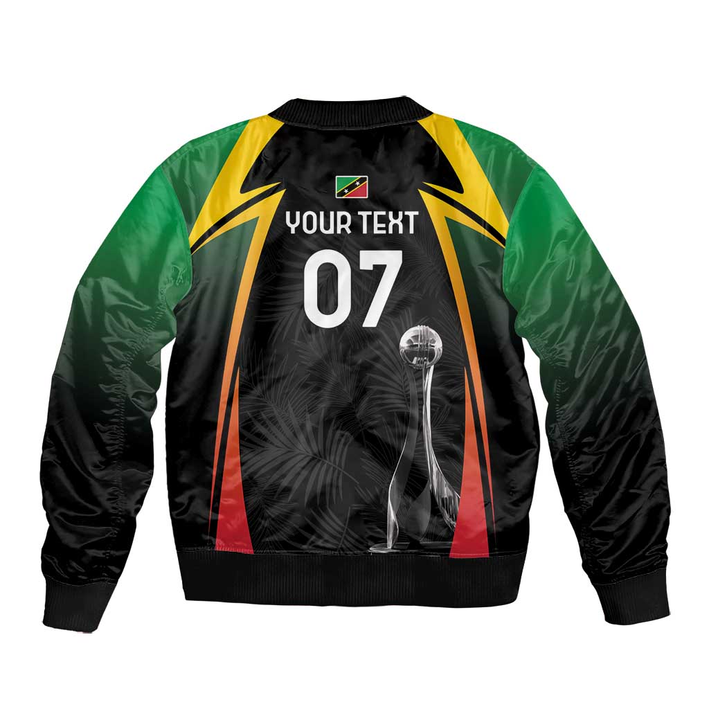 St Kitts and Nevis Cricket Custom Afro Bomber Jacket Go Patriots Go Champions - African Pride