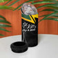 St Kitts and Nevis Cricket Custom Afro 4 in 1 Can Cooler Tumbler Go Patriots Go Champions - African Pride