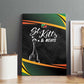 St Kitts and Nevis Cricket Afro Canvas Wall Art Go Patriots Go Champions - African Pride